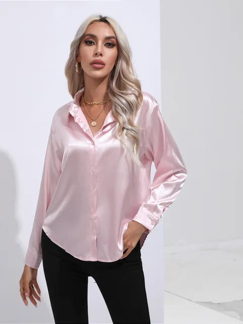Camila Satin Blouse Street-Wave For Women Effortless Flow