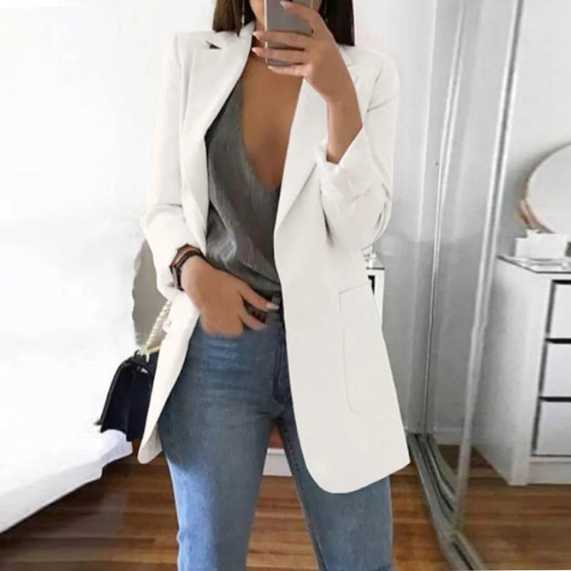 Street-wave Serena Streetwear Blazer For Stylish Professionals With Modern Silhouette And Versatility