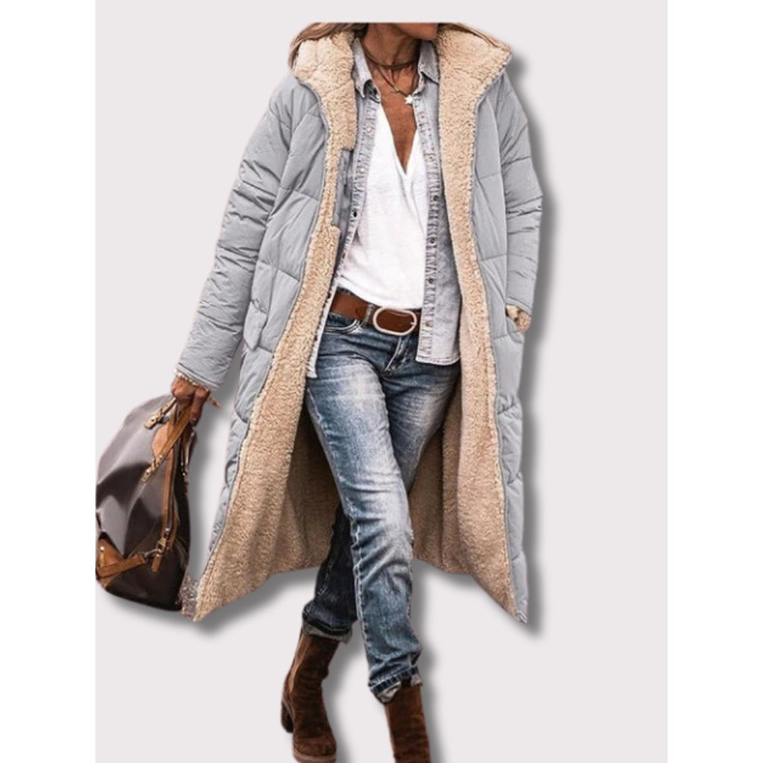 Street-wave Reversible Brown Puffer Jacket For Men, Dual Style Warmth With Cozy Sherpa Lining