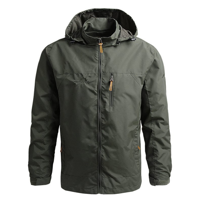 Street-Wave Tactical Waterproof Hooded Jacket For Modern Men Durable Weatherproof Outerwear
