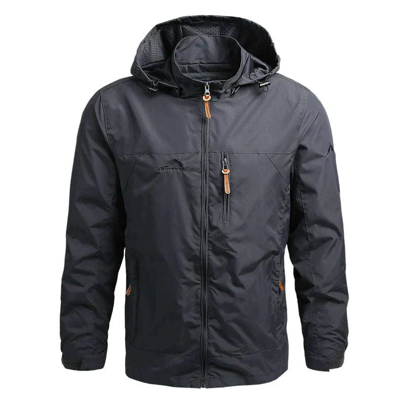 Street-Wave Tactical Waterproof Hooded Jacket For Modern Men Durable Weatherproof Outerwear