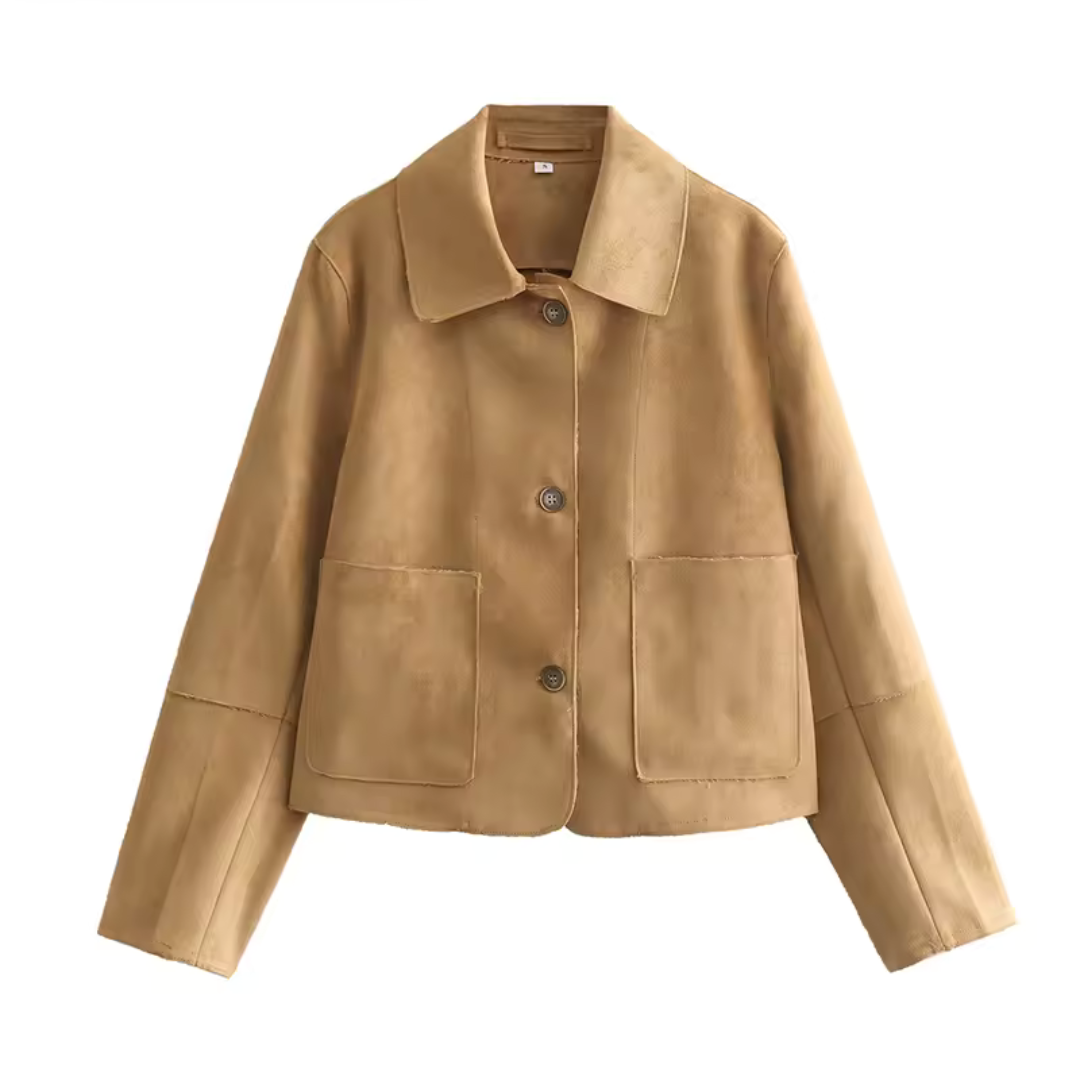 Street Wave Women Short Down Jacket With Button Closure For All Day Warmth And Timeless Style