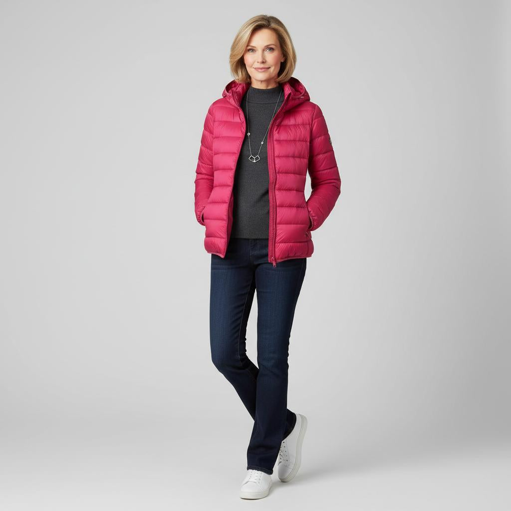 Street-wave Elegant Quilted Jacket for Women Cozy Warmth in Modern Design and Versatility