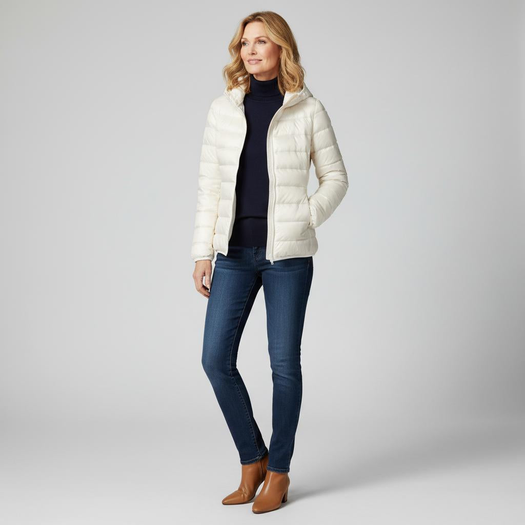 Street-wave Elegant Quilted Jacket for Women Cozy Warmth in Modern Design and Versatility