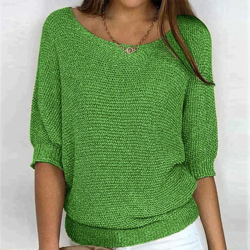 Street-Wave Kinsley Loose Knit Pullover Unisex Layering