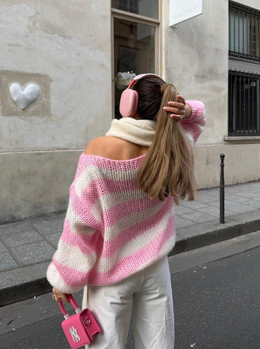 Streetwave Striped Knit Sweater Soft Cozy Comfort For Everyday Women Versatile Casual Wear