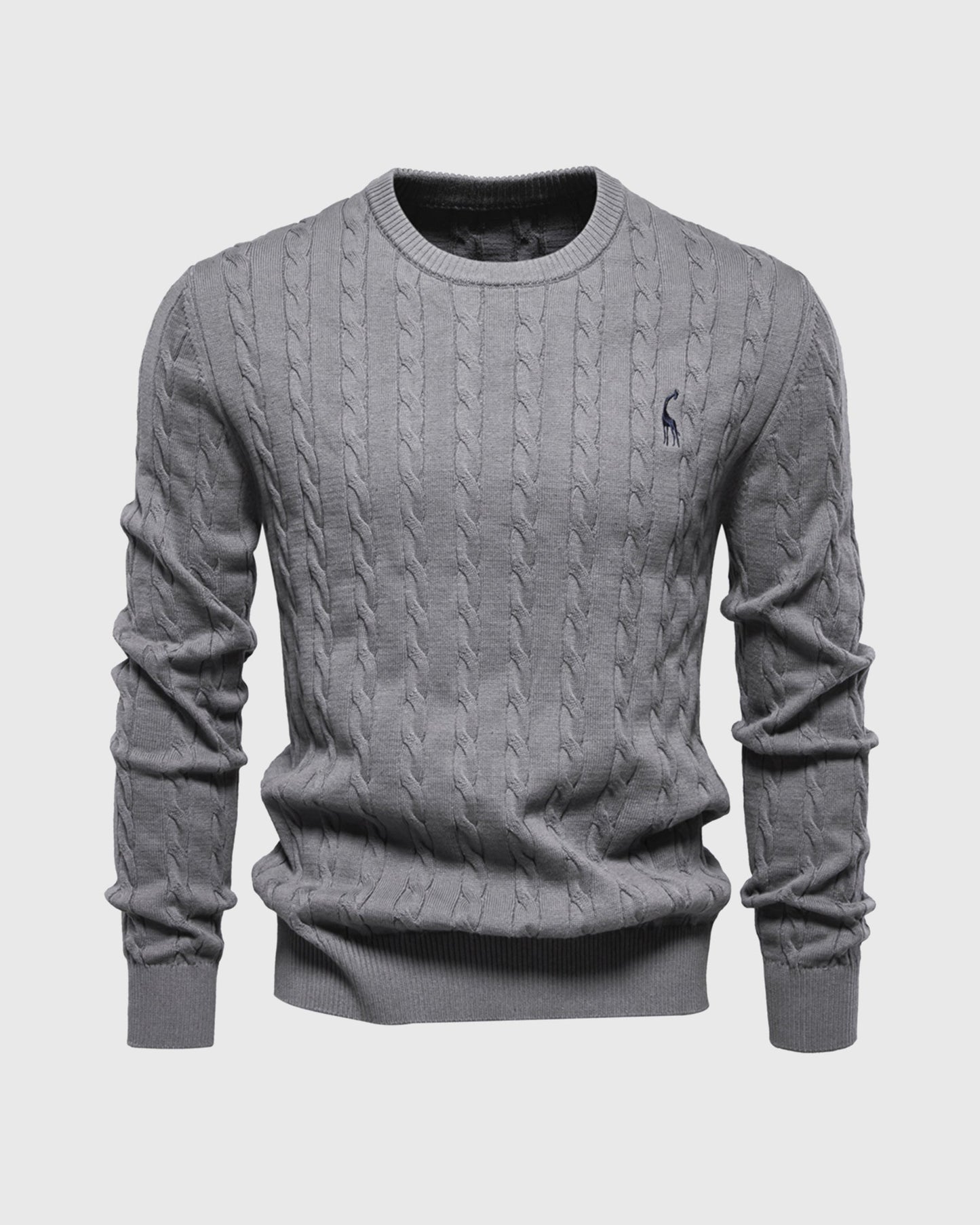Streetwave Men's Cotton Cable Knit Sweater Timeless Comfort Classic Zopfmuster For Everyday Wear