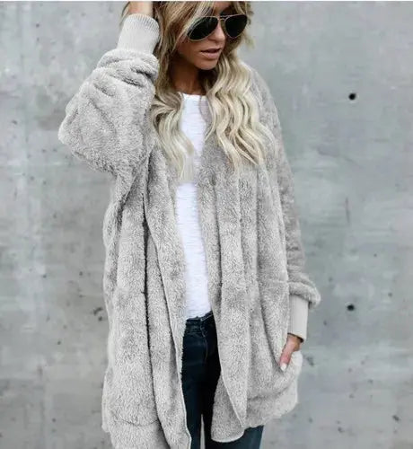 Street-wave Teddy Fleece Jacket Women Warm Cozy Comfort With Elegant Style For Cold Days Outdoors