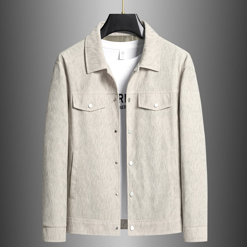 Street-Wave Men's Cotton Jacket Versatile Structured Fit