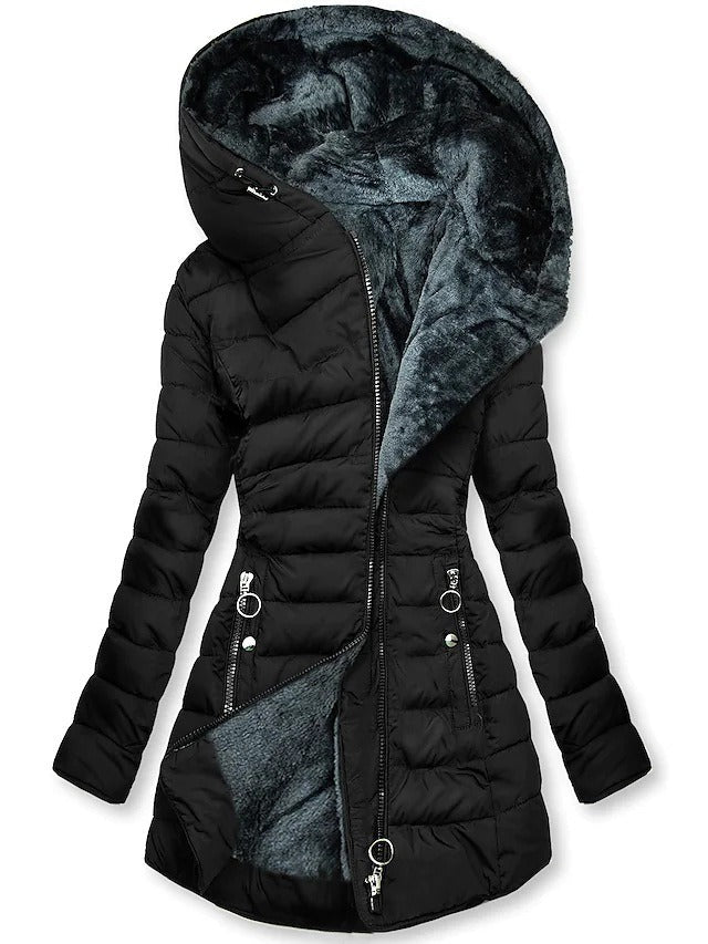 Street Wave Padded Fleece Jacket For Women Warmth And Cozy Lining With Modern Fit