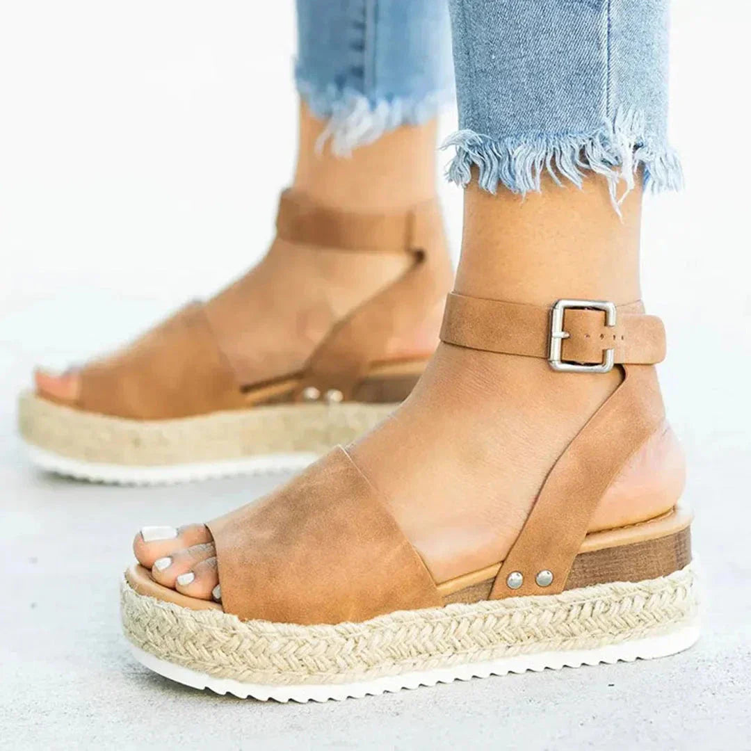 Waylynn Isla Adjustable Ankle Espadrille Sandals for Women