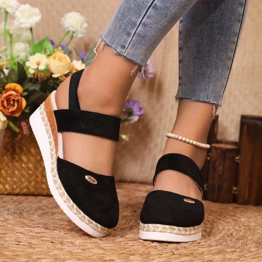 Isla ComfortLift Suede Wedge Sandals For Women Waylynn All Day Comfort