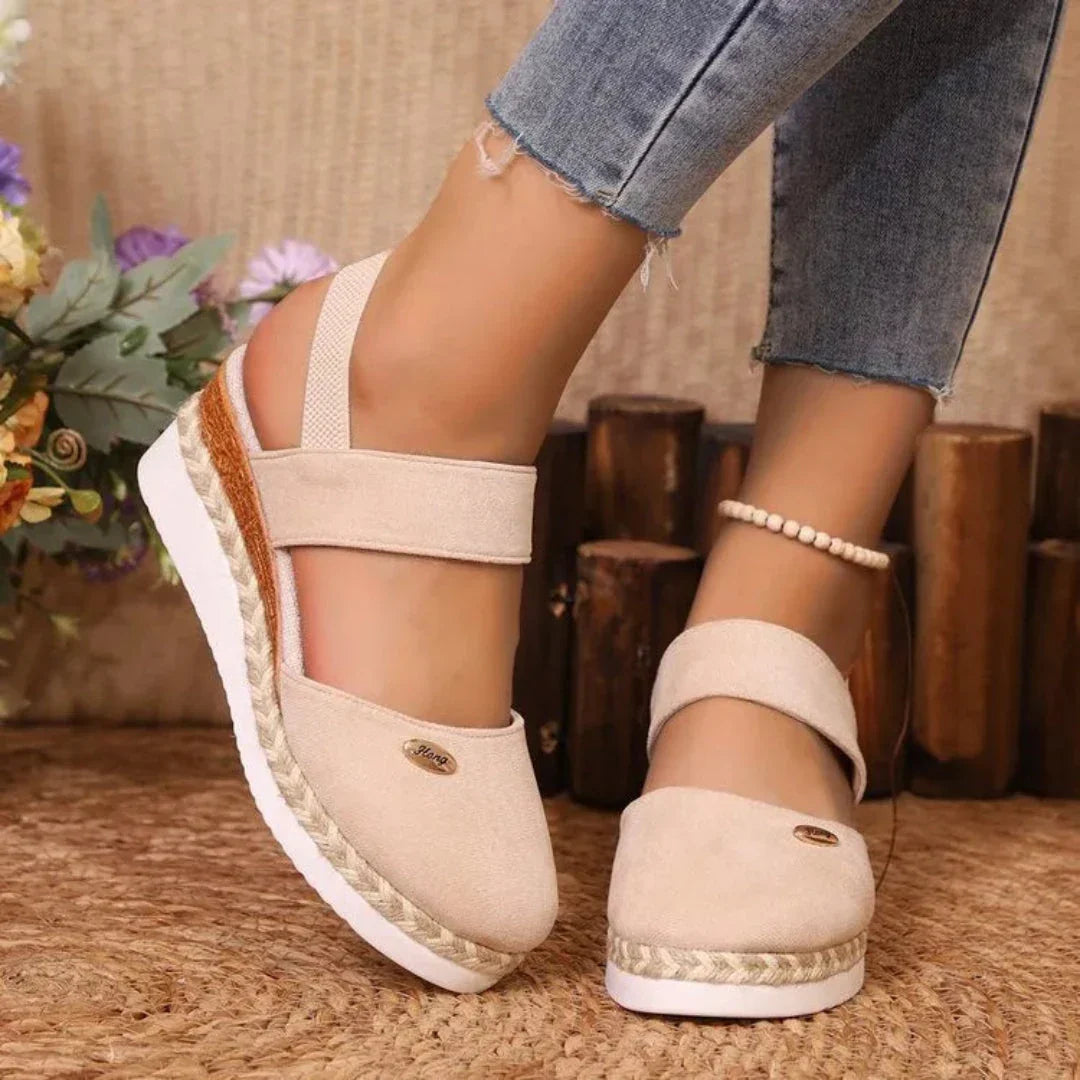 Isla ComfortLift Suede Wedge Sandals For Women Waylynn All Day Comfort