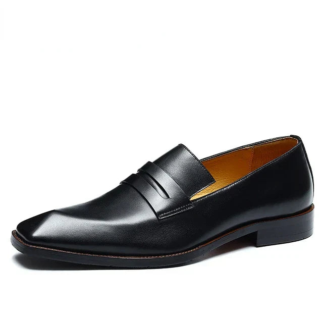 Street-wave Italian Leather Loafers For Men Premium Comfort Full-Grain Leather Timeless Style