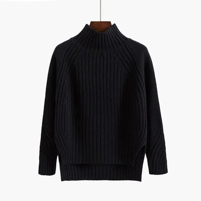 Streetwave Premium Ribbed Roll Neck Pullover For Fashion Forward Adults Cozy Warmth And Soft Comfort