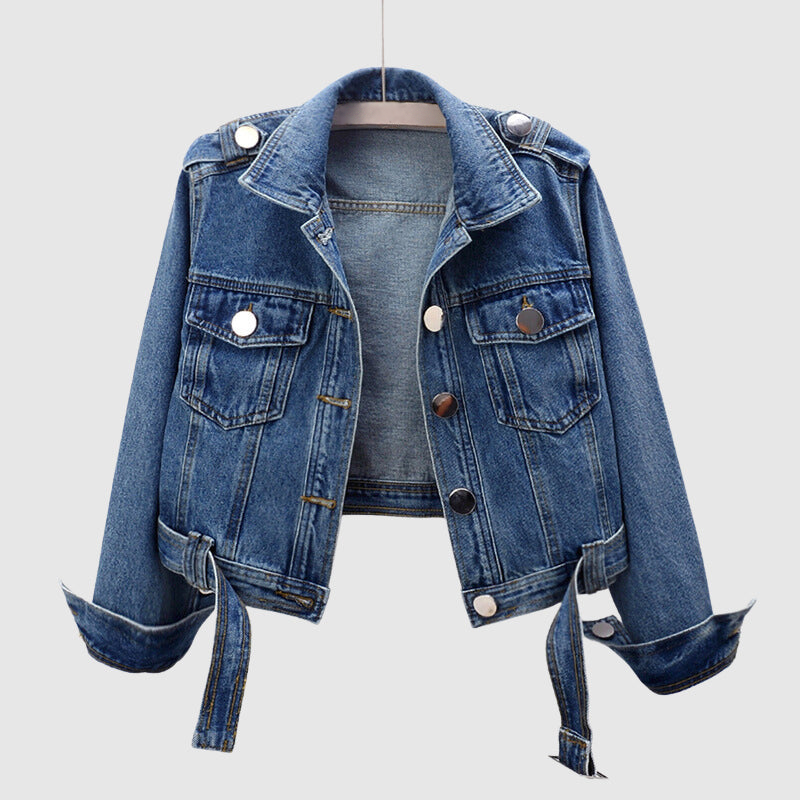Street-wave Organic Denim Jacket For Urban Fashion Lovers Eco Friendly Soft Washed