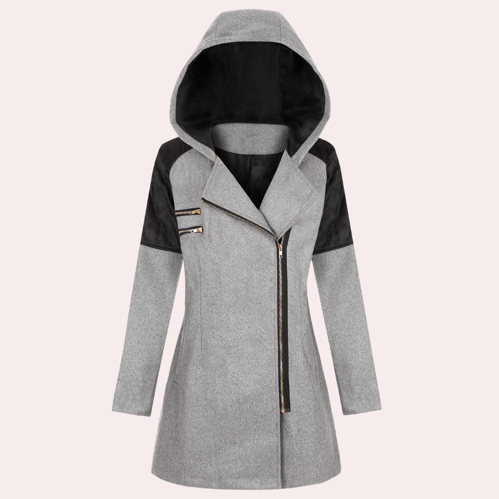 Street Wave Hooded Winter Coat For Women With Warmth Mid Length Fit And Everyday Style
