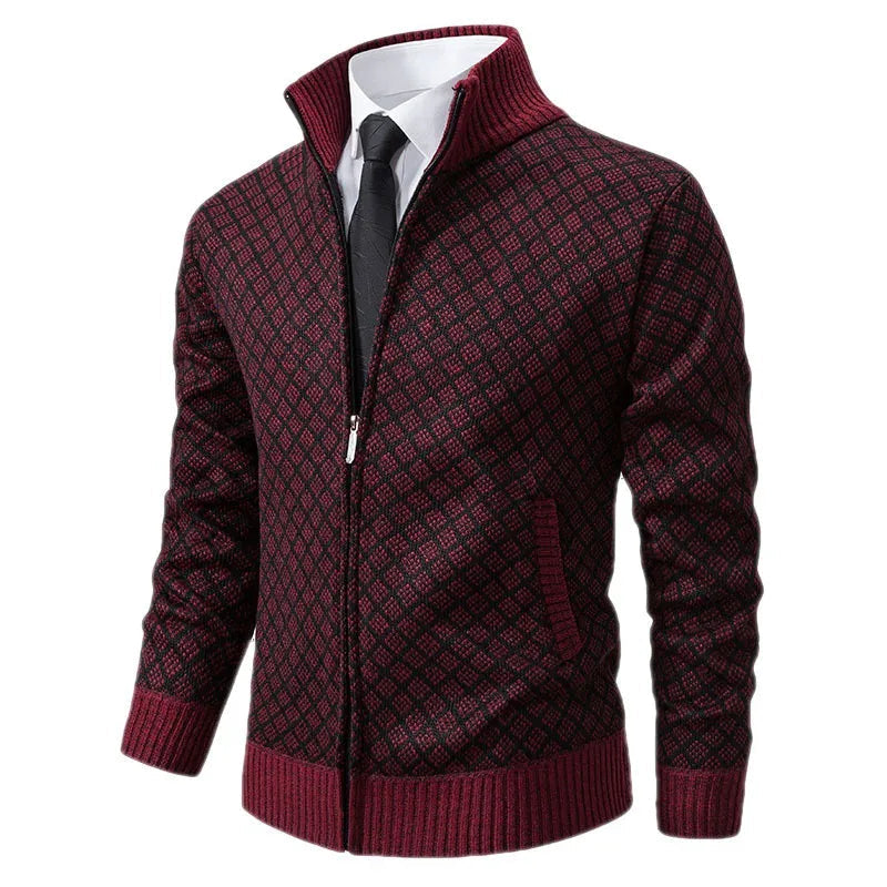 Street-Wave Knit Pullover For Men Warm Classic Design With Lightweight Outdoor Protection
