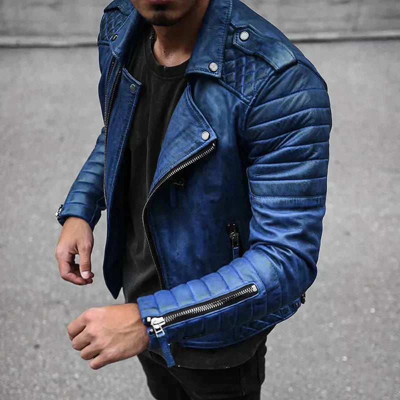 Streetwave Mens Leather Jacket Premium Quality Leather Modern Fit With All Day Comfort