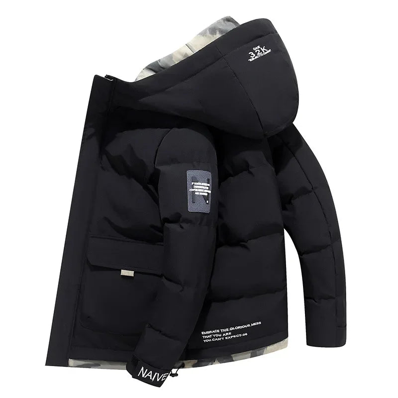 Street Wave Quilted Hooded Jacket Warm Insulated Winter Coat For Urban Adventurers And Outdoor Fans