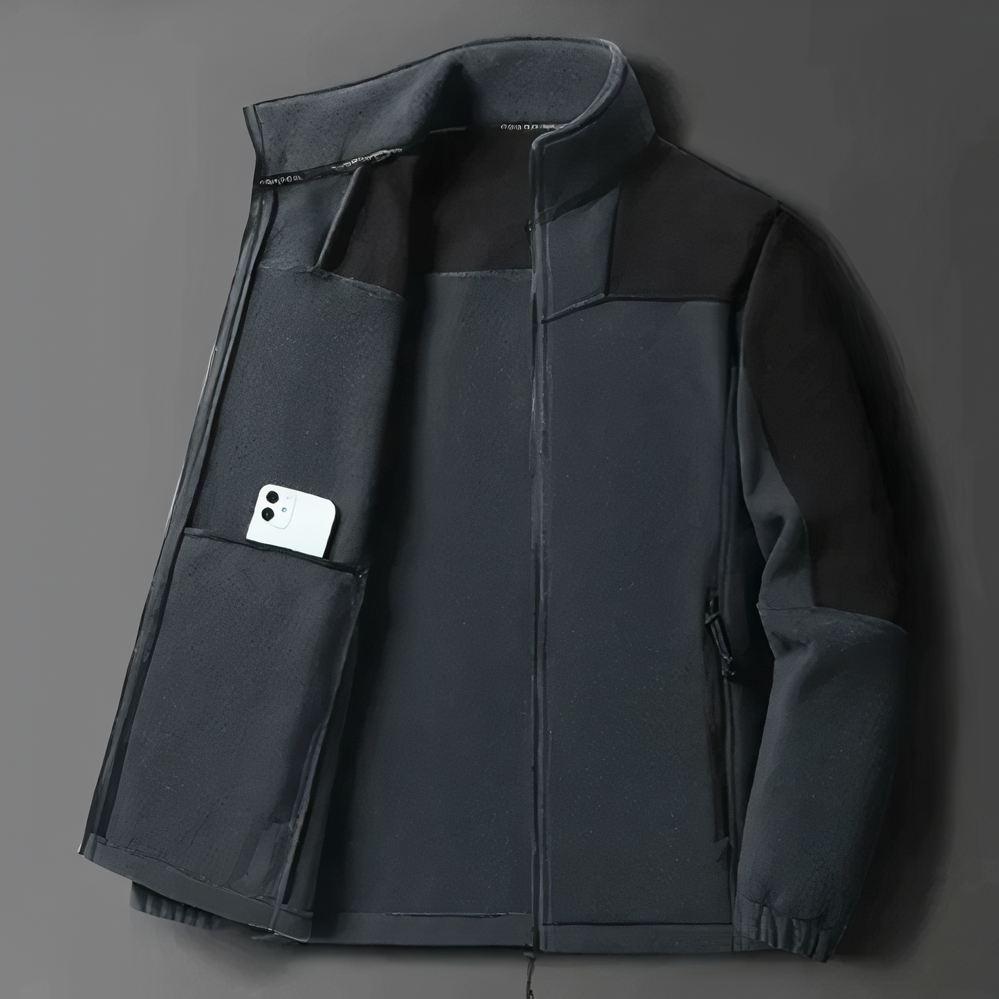 Street-wave Breathable Fleece Jacket For Men Warmth And Comfort Outdoor Essential