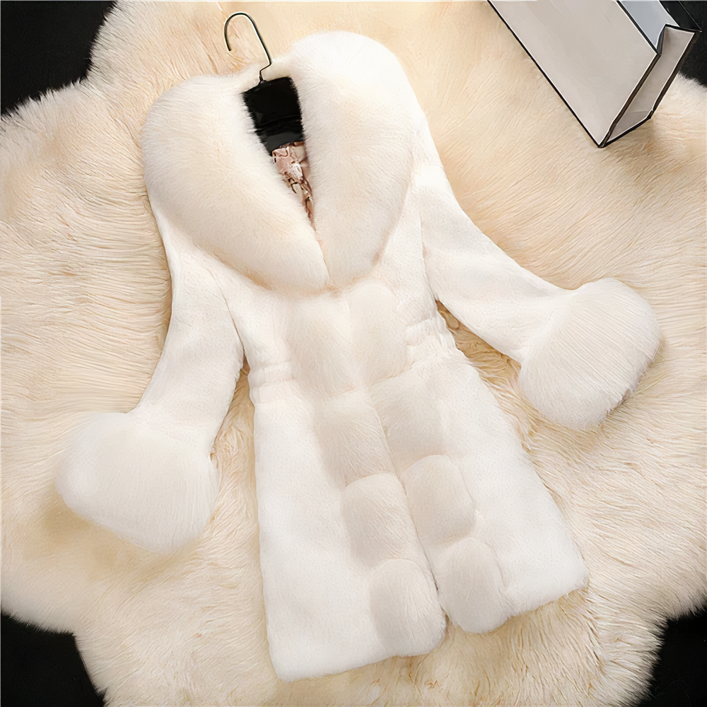 Street-Wave Faux Fur Coat For Women Thick Plush Warmth MidLength Winter Style Lux Essentials