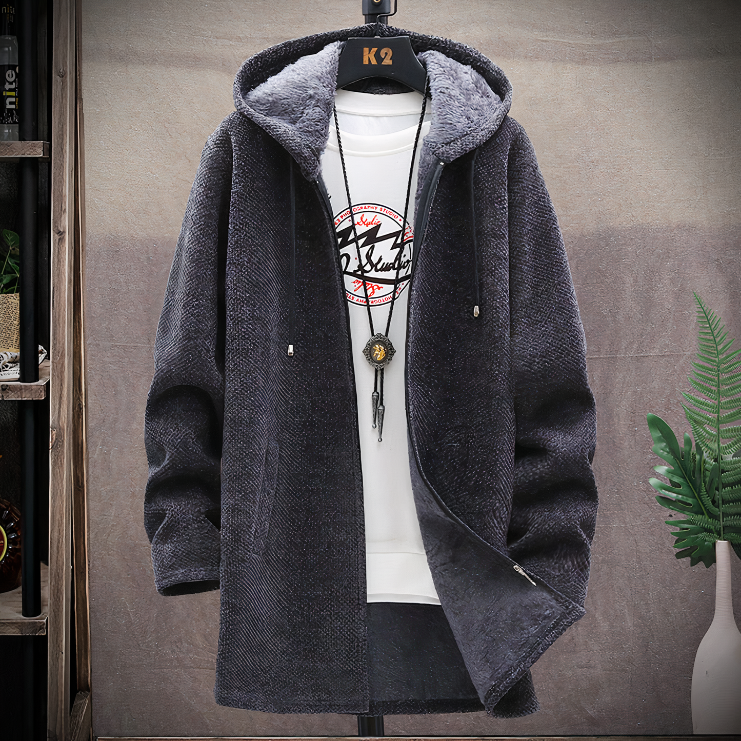 Street-Wave Unisex Mid-Length Hoodie With Ultra Warmth For Cold Winter Comfort Everyday Ready