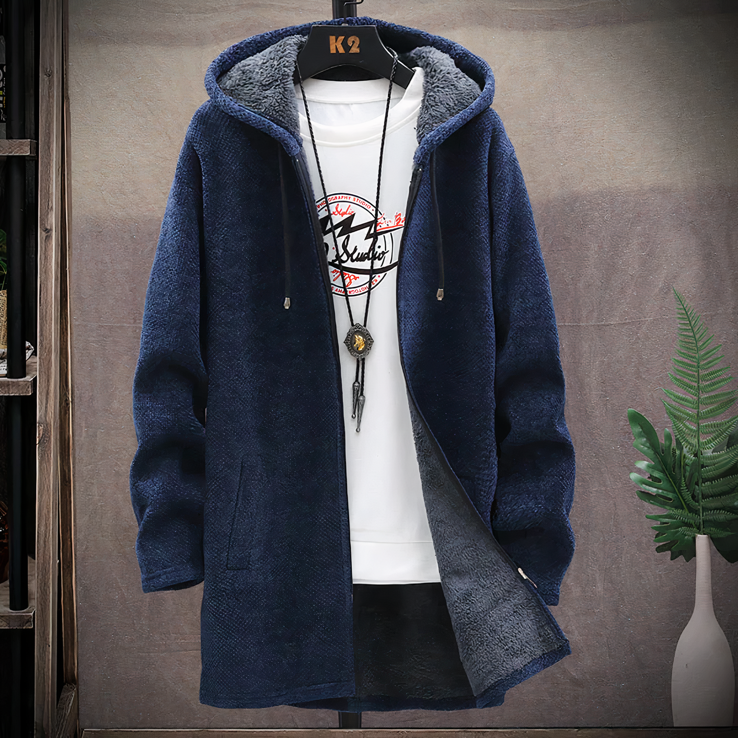 Street-Wave Unisex Mid-Length Hoodie With Ultra Warmth For Cold Winter Comfort Everyday Ready