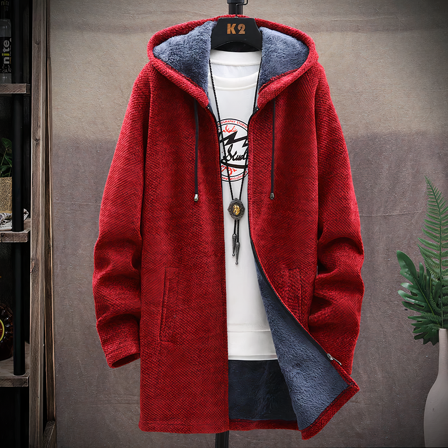 Street-Wave Unisex Mid-Length Hoodie With Ultra Warmth For Cold Winter Comfort Everyday Ready