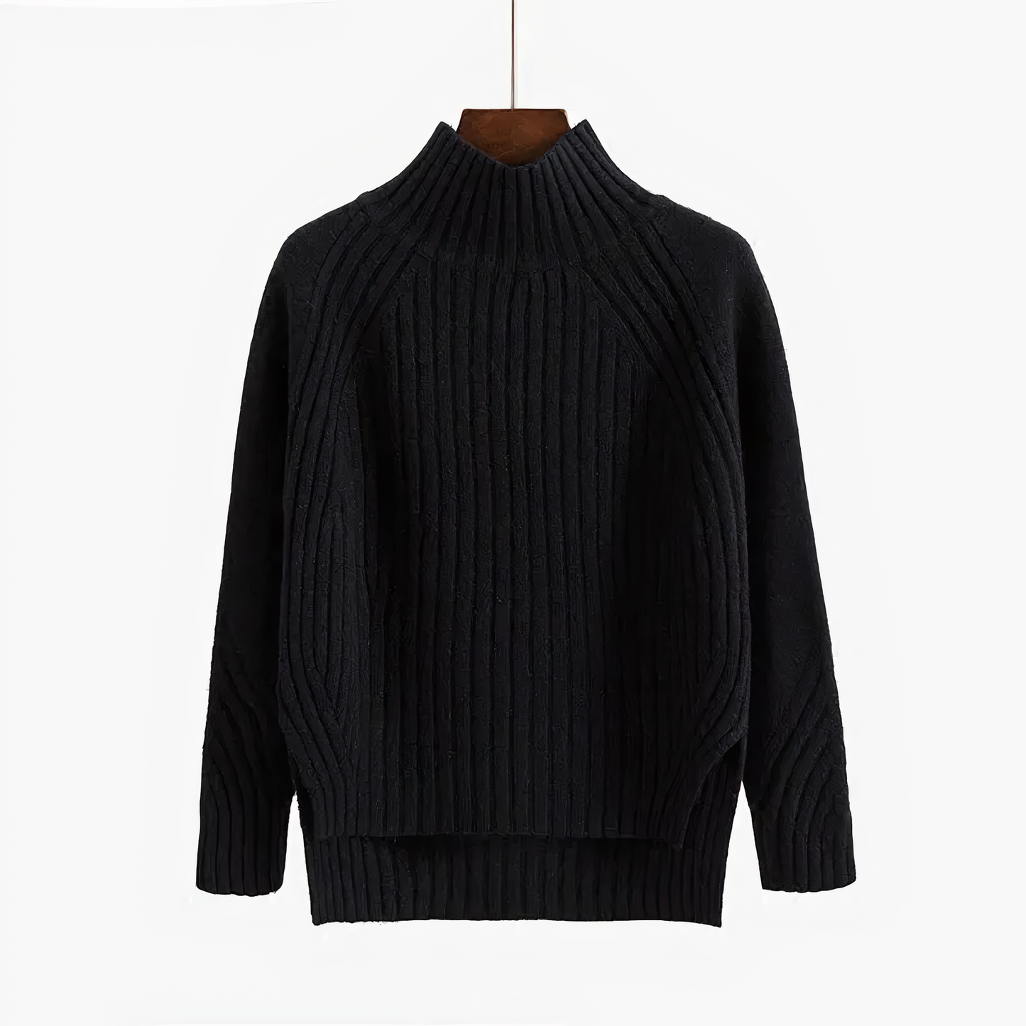 Streetwave Rundhals Pullover Beige Ribbed Crewneck Sweater For Women Warm Autumn Comfort