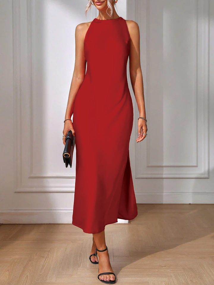 Street-Wave Brielle Sleeveless Maxi Dress For Wedding Guests Ankle-Grazing