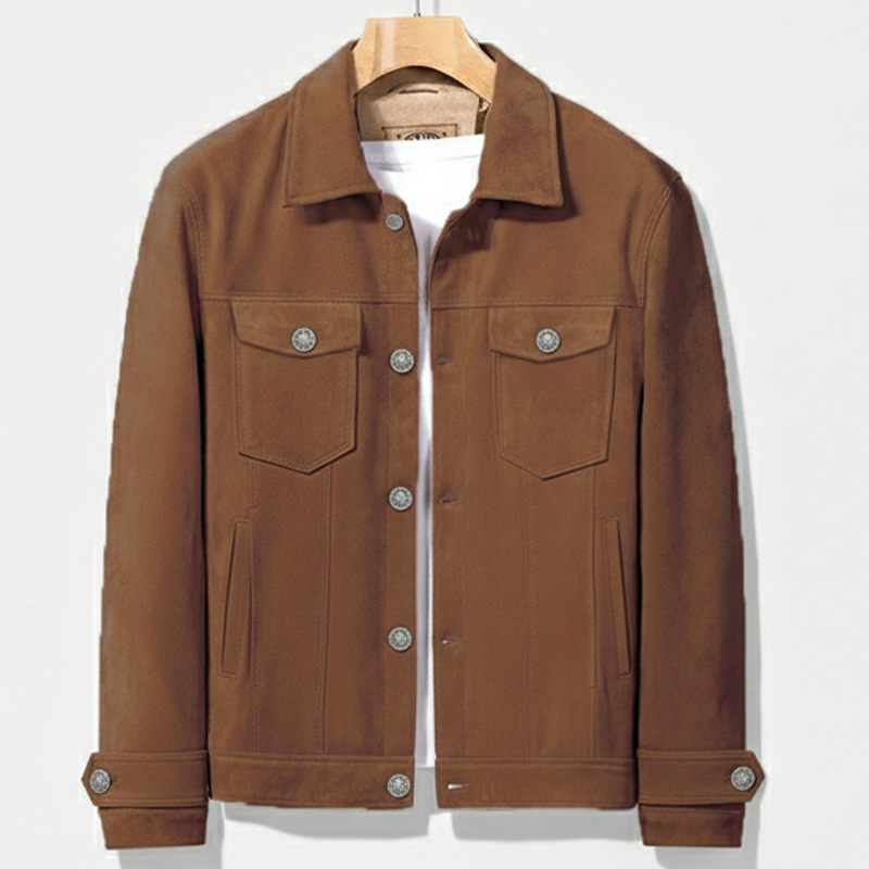 Street-Wave Hunter Premium Suede Jacket For Men Timeless