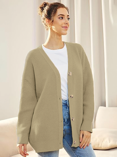 Street-Wave Isla Knit Cardigan Unisex Oversized Cozy Layering Essential