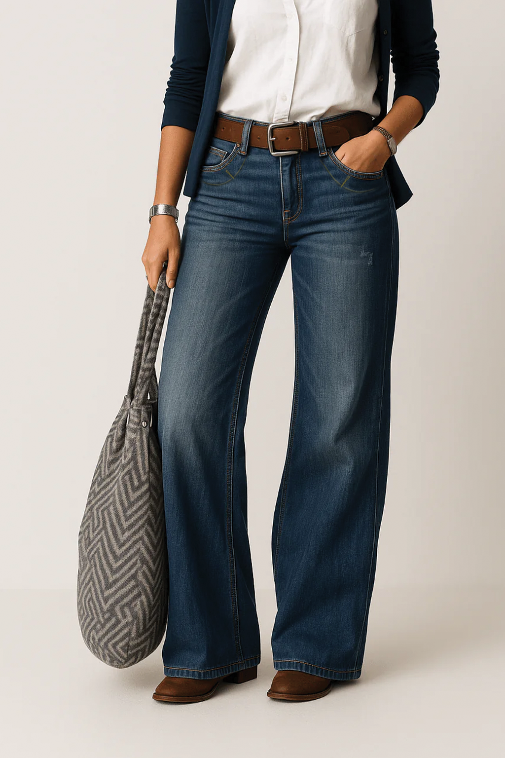 StreetWave Amelia Wide Leg Denim Jeans Unisex Comfort Fit