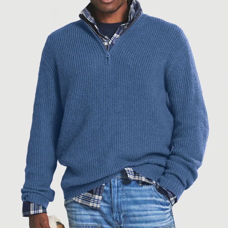 Business Casual Knit Sweater Soft Rib Knit StreetWave Pro