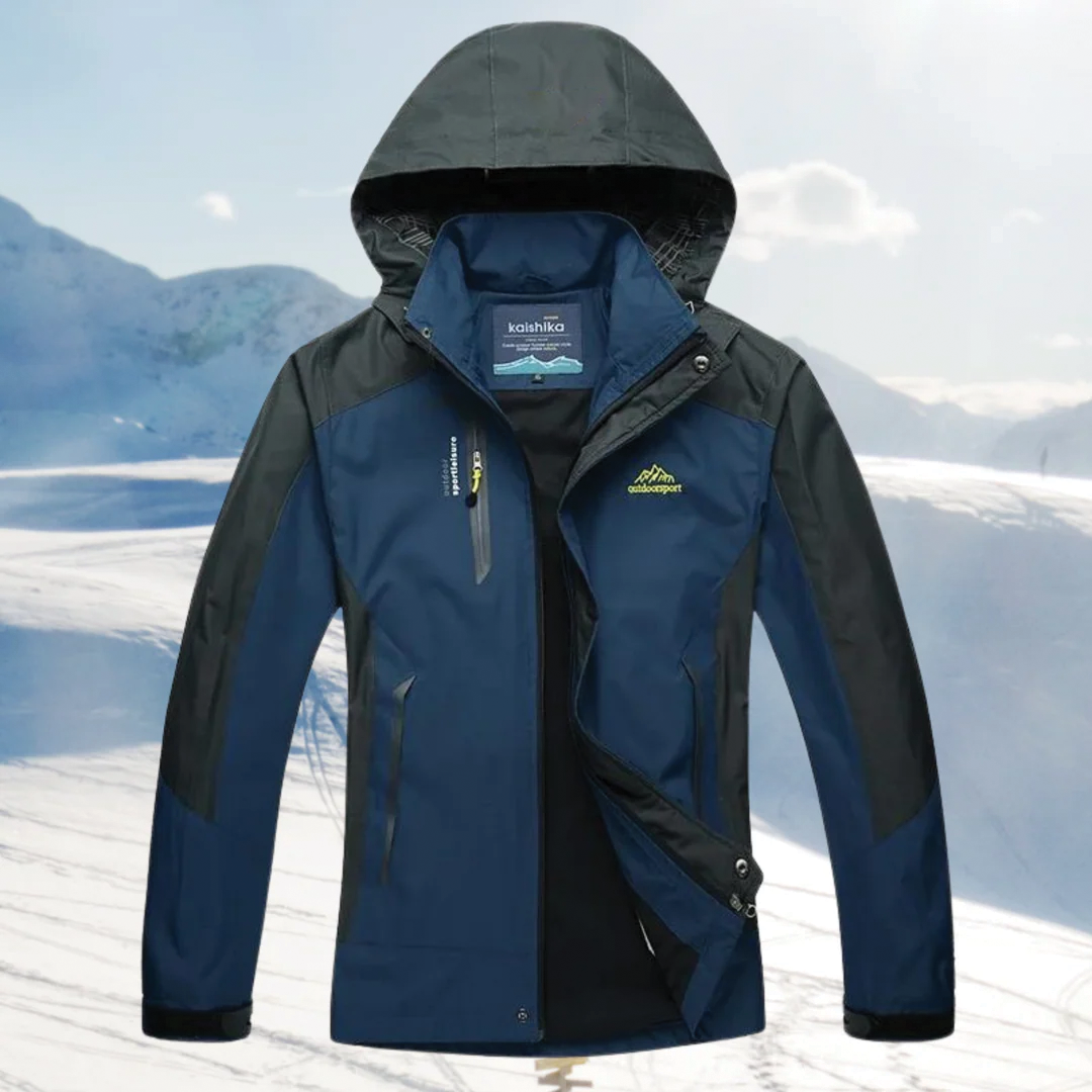 Street Wave Elijah Waterproof Windproof Ski Jacket For Men With Adjustable Hood