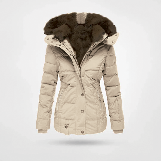 Street-Wave Debbie Hooded Puffer Jacket With Cozy Faux Fur Hood Unisex