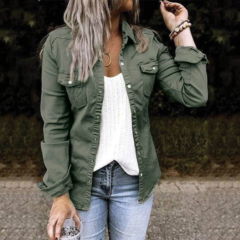 Street Wave Arya Lightweight Denim Shirt Jacket For Unisex Layering