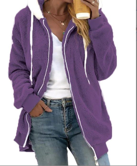 Street-Wave Theresa Fleece Zip Hoodie Unisex Cozy Warmth
