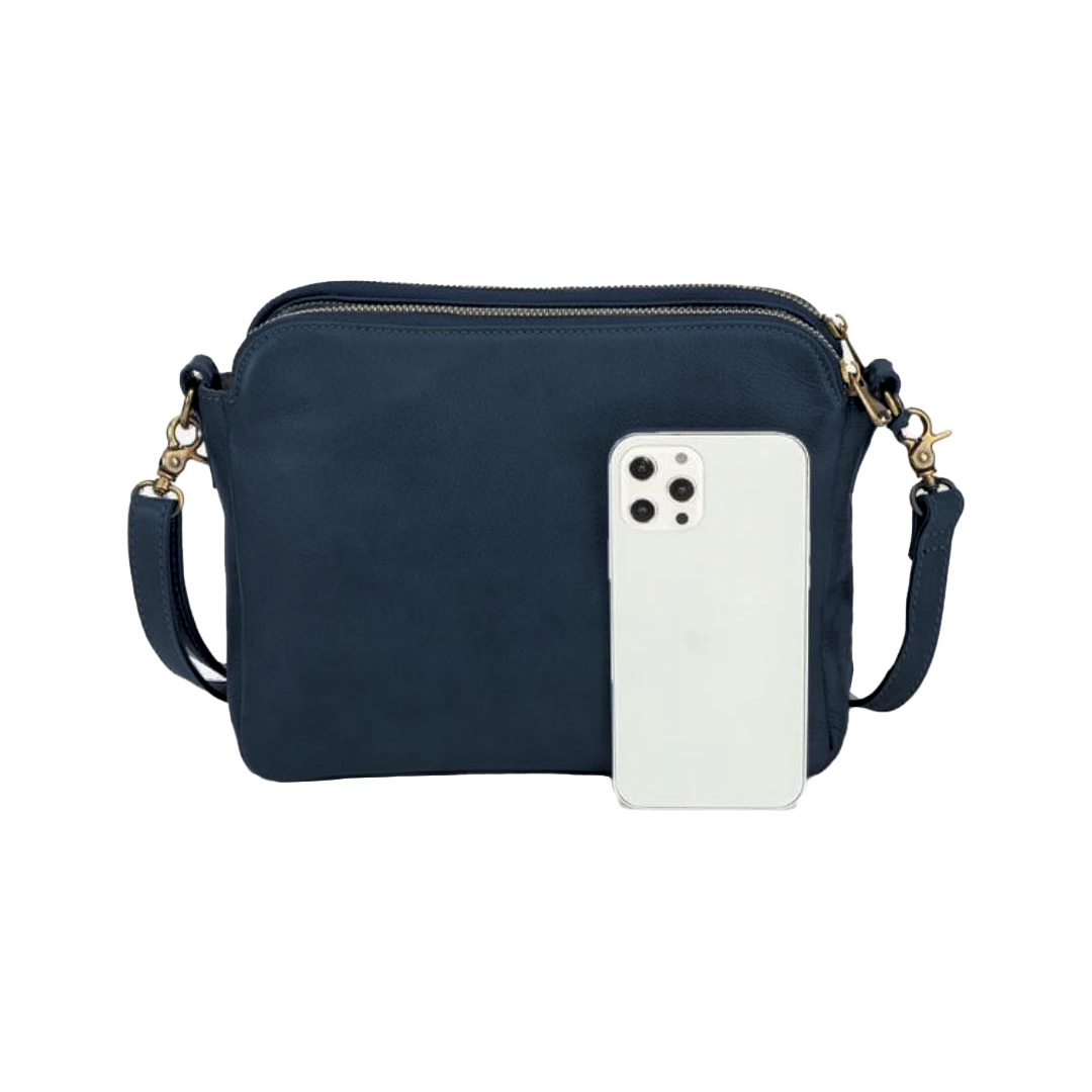 Vegan Leather Crossbody Bag Street-Wave Compact Anne Women