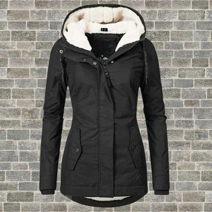 Street-Wave Joyce Hooded Winter Jacket Unisex Fleece Warmth