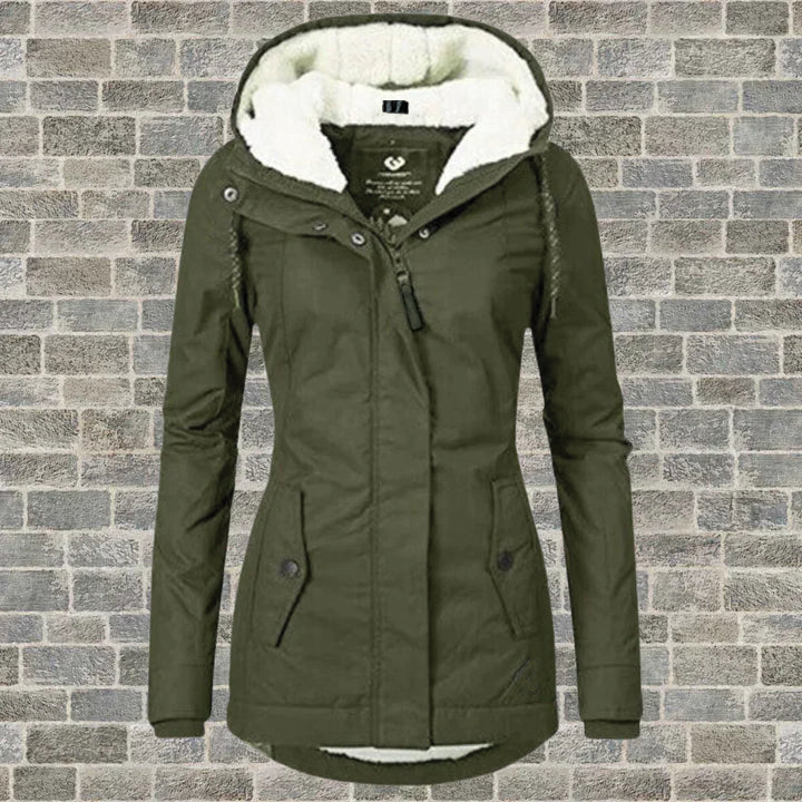 Street-Wave Joyce Hooded Winter Jacket Unisex Fleece Warmth