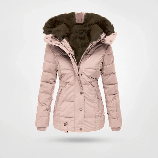Street-Wave Debbie Hooded Puffer Jacket With Cozy Faux Fur Hood Unisex