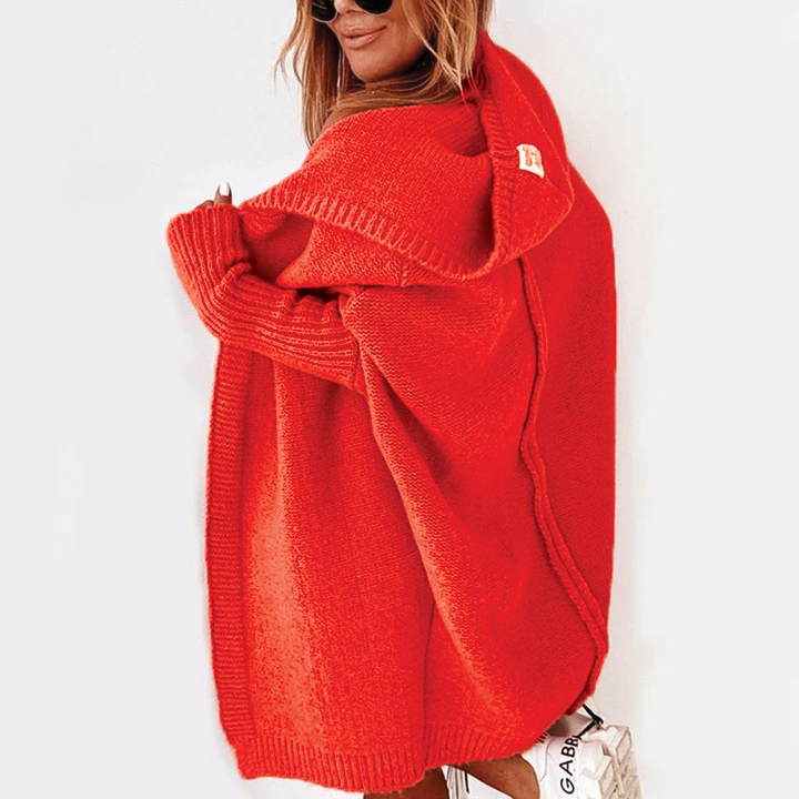 Hooded Knit Cardigan By Street-Wave Cozy Chic For Women