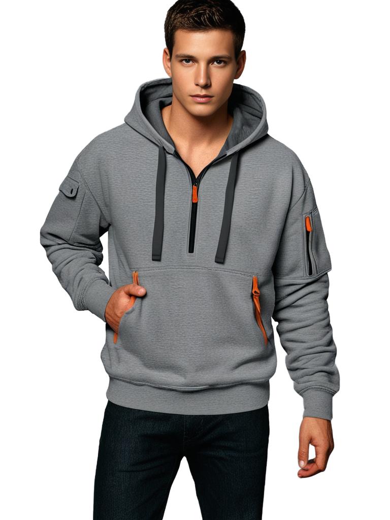 Street-wave Men's Hoodie Sweatshirt With Premium Comfort, Soft Inner, Front Kangaroo Pocket