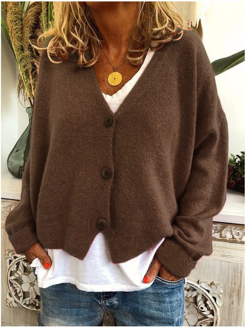 Streetwave Cozy Button Front Cardigan For Women Soft Warm Knit Casual Everyday Chic
