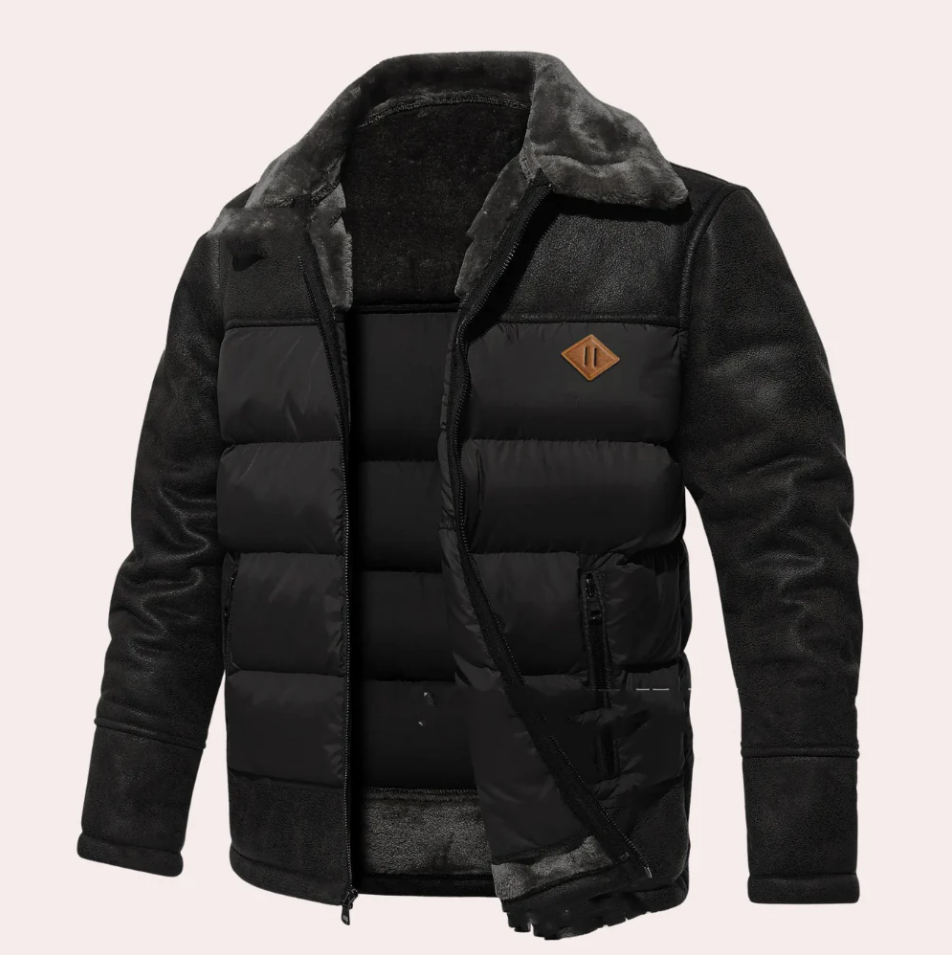 Street-Wave Men's Puffer Winter Coat Premium Insulation For Warm Cozy Cold Weather Protection