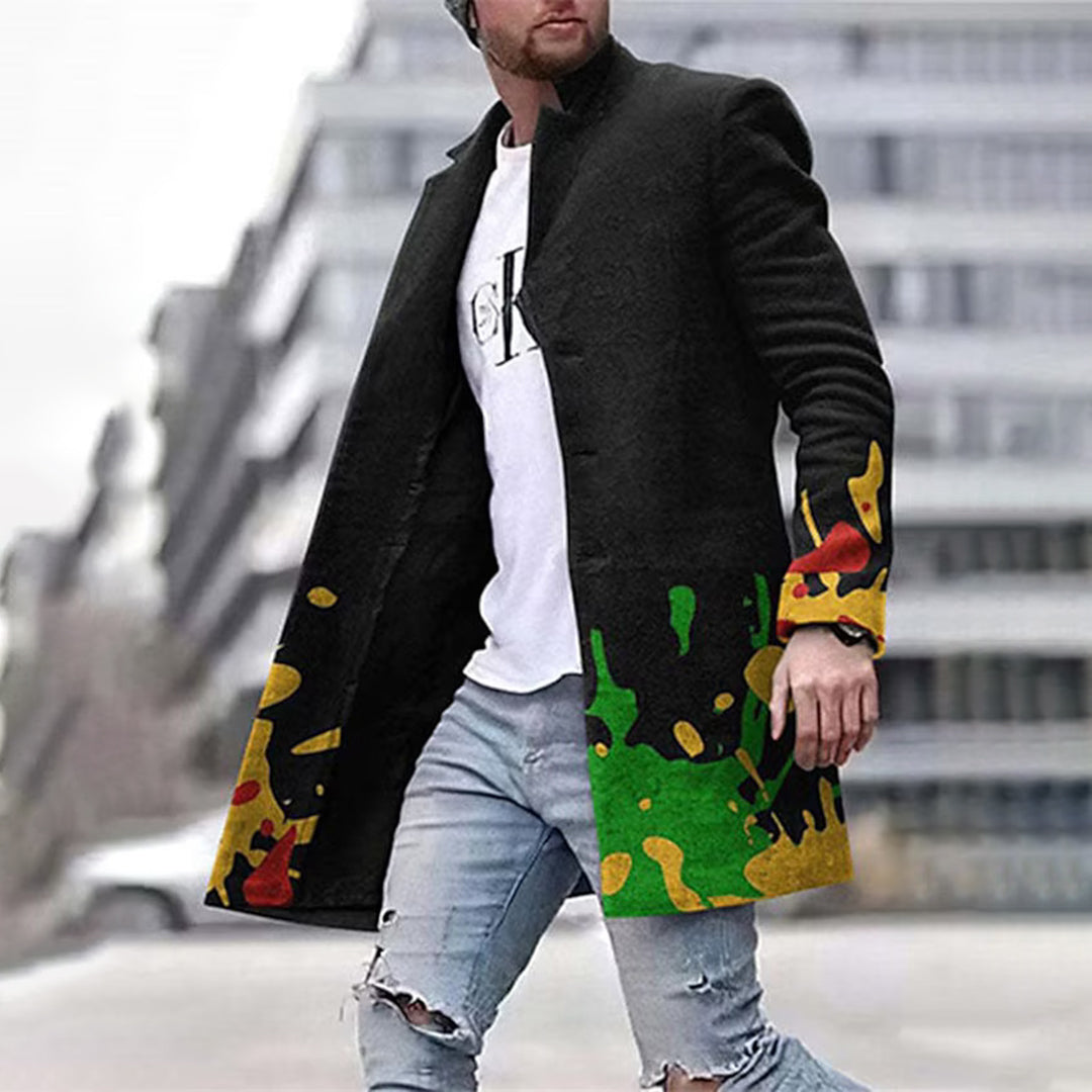 Streetwave John Mens Long Coat Warm Stylish Winter Outerwear For Fashionable Men