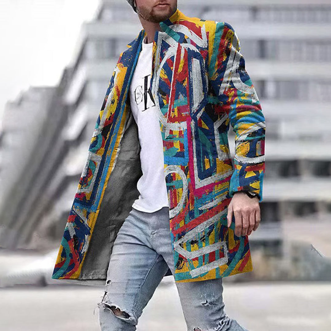 Streetwave John Mens Long Coat Warm Stylish Winter Outerwear For Fashionable Men