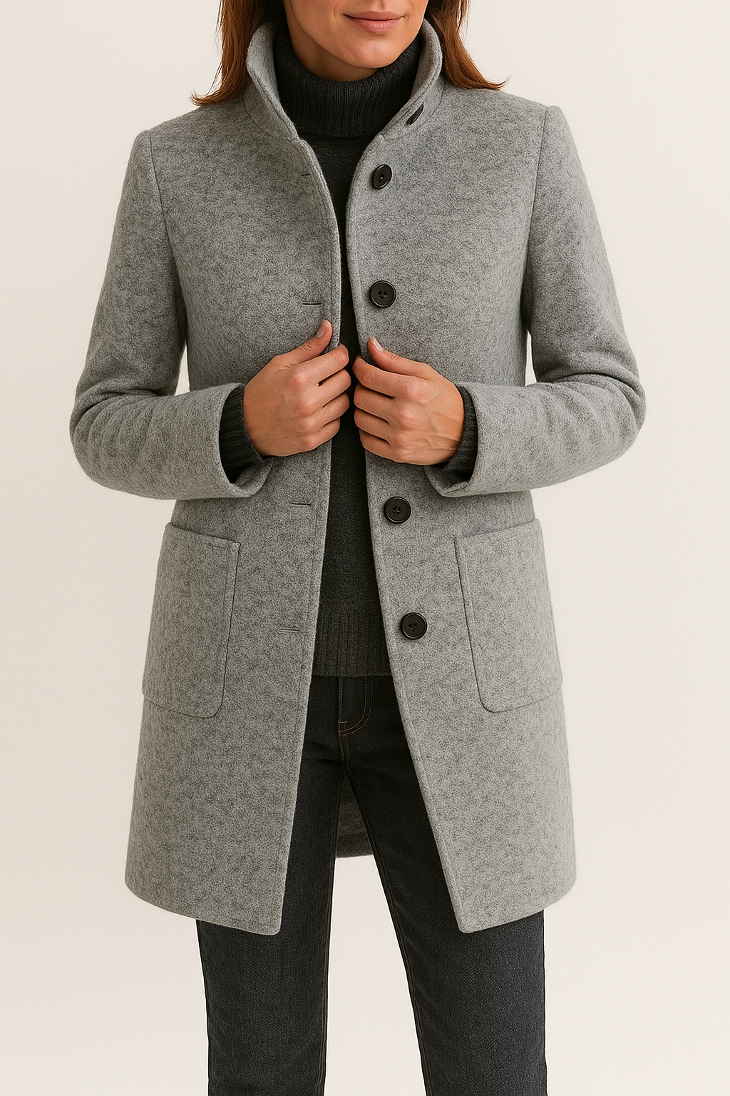 Street-wave Wool Coat For Women Isabella Elegant Cozy Urban Charm With Eye Catching Collar